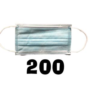 3 ply disposable masks with comfortable earloops and nose clip