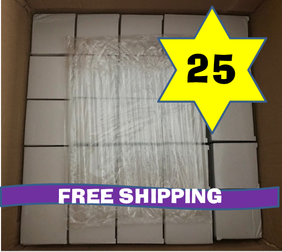 25-Pack Deal! 20 oz. STRAIGHT Sublimation Blank Tumblers [Not Tapered!]  FREE SHIPPING!